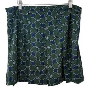 1 State | Short Skirt Mini Green Navy School Girl Preppy Circles- Size Large